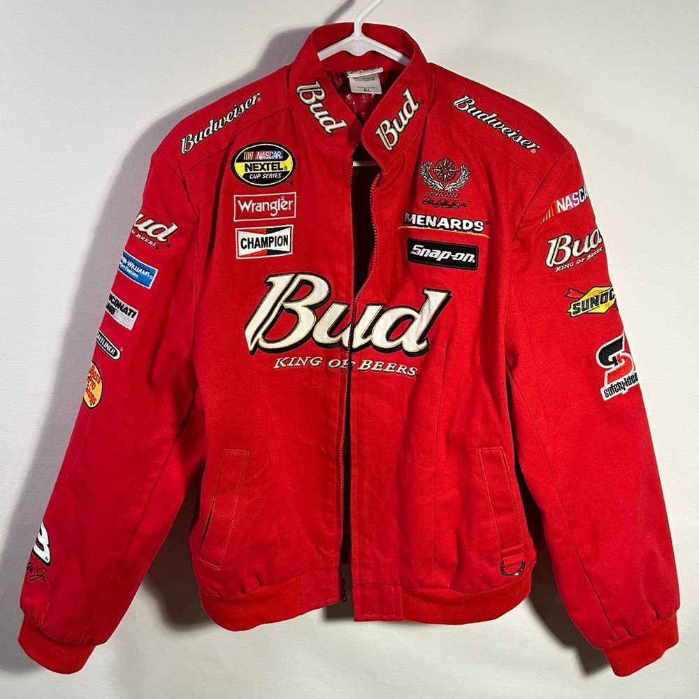 Women’s XL Chase Authentics Dale Earnhardt Jr. Budweiser NASCAR Racing Jacket